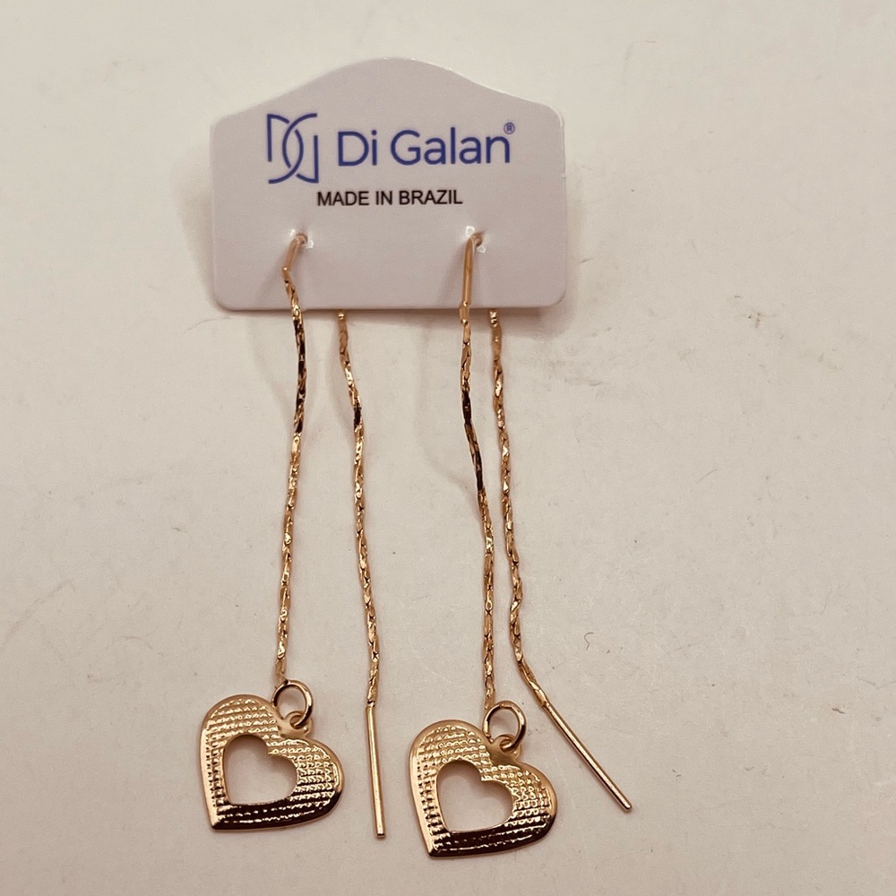 Gold filled threader earrings for women
